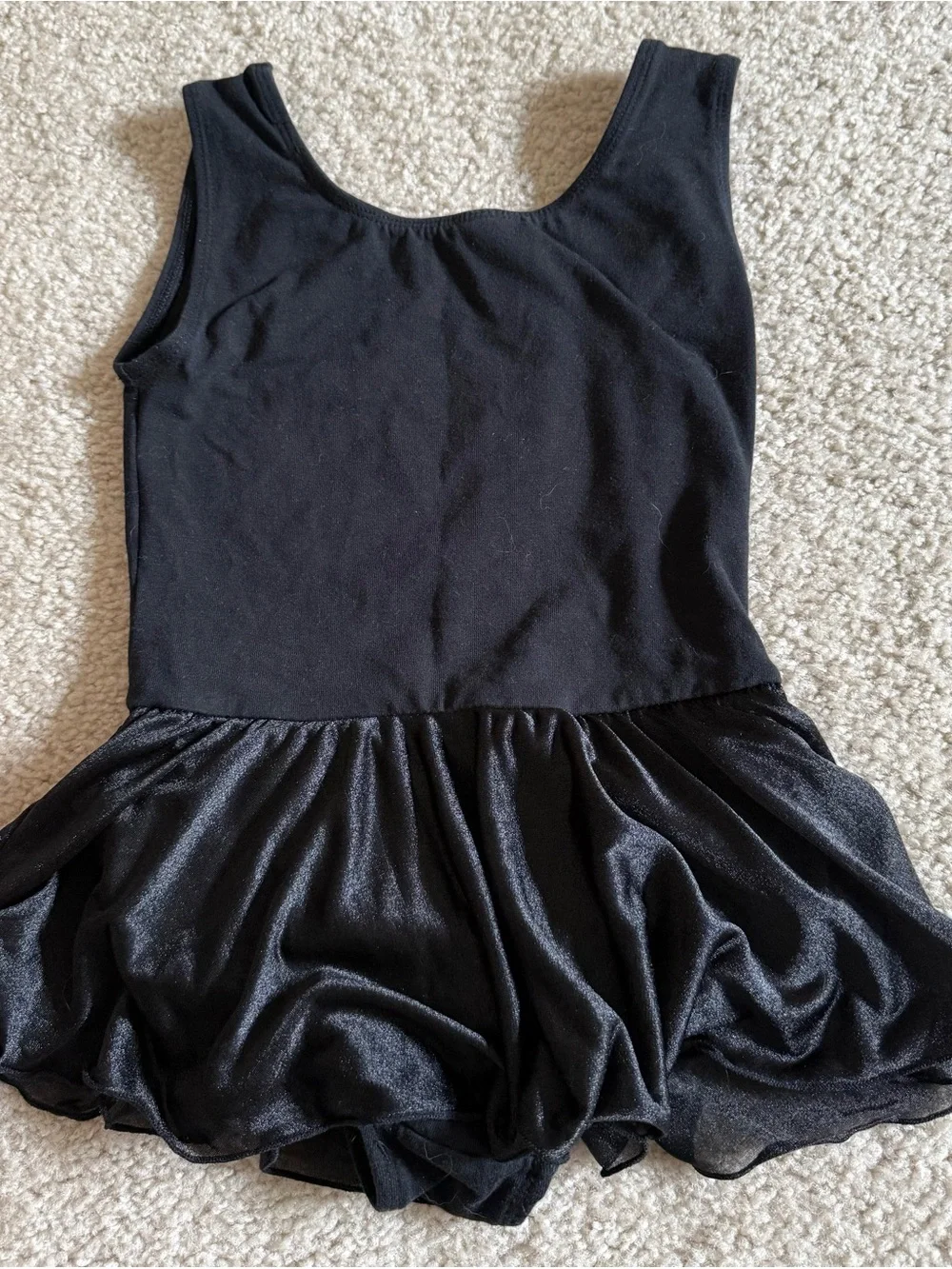 Cat & Jack Black Sparkle Skirted Dance Leotard